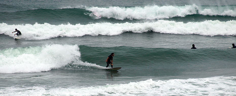 Surf at Shiomi, Japan.